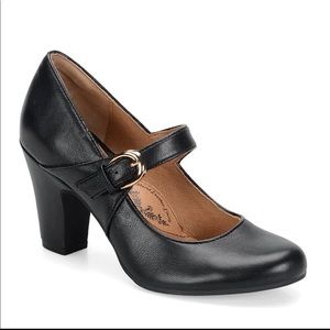Sofft Miranda Black Mary Jane Buckle Strap Pump Size 10